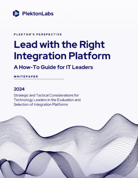 Cover of the whitepaper Lead with the Right Integration Platform